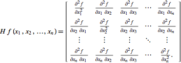 Hessian matrix